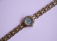 لهجة الفضة Armitron ساعة الكوارتز مع الطلب الأزرق | ساعة Wristwatch للسيدات