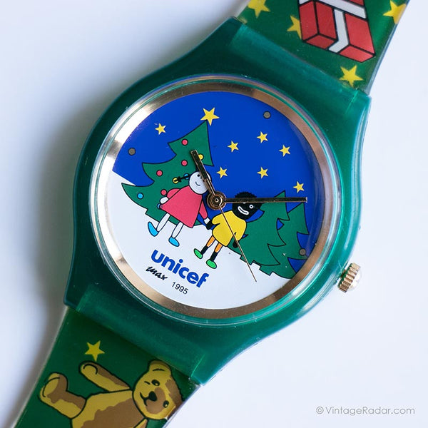 Vintage Christmas Watch | Retro 90s UNICEF Watch