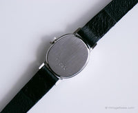 Vintage Adora Büro Uhr | Silberton-Schweizer Quarz Uhr für Sie