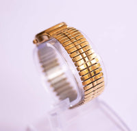 Tono de oro de dial negro Armitron reloj | Mejores relojes de lujo damas