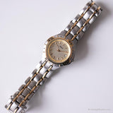 Vintage Two-tone Date Watch by Relic | Ladies Rotary Bezel Steel Watch