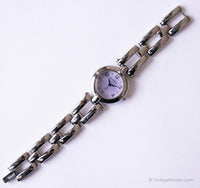 Purple-Dial Fossil F2 Watch for Women | Vintage Fossil Designer Watch