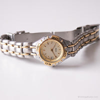 Date vintage à deux tons montre par Relic | Dames rotary Lunette montre