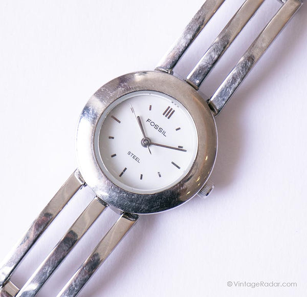 Dial Fossil Acero reloj para mujeres | Acero inoxidable sólido reloj Antiguo