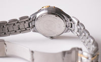 Vintage Two-tone Date Watch by Relic | Ladies Rotary Bezel Steel Watch