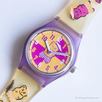 Vintage Haribo Wallwatch para mujeres | Oso de goma amarilla reloj
