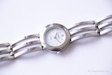 Weißes Dial Fossil Stahl Uhr für Frauen | Fester Edelstahl Uhr Jahrgang
