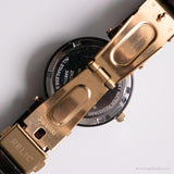 Cadran perlé vintage montre par Relic | Mode brune montre avec des cristaux