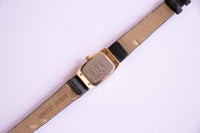 Armitron Diamond Luxus Uhr | Schwarzes Zifferblatt Gold-Tone-Frauen Uhr