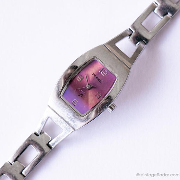Rango de color púrpura Fossil F2 reloj | Fossil Cuarzo reloj para damas