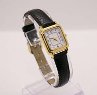 Tono de oro pequeño rectangular simple reloj | Antiguo reloj Tienda