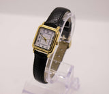 Tono de oro pequeño rectangular simple reloj | Antiguo reloj Tienda