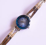 Blaues Zifferblatt Armitron Diamond jetzt Damen Uhr | Silberton-Damen Uhr