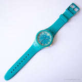 2012 Swatch SUSL400 ACID DROP Watch | Vintage Blue Swatch Chrono