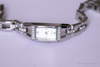 Rectangular Fossil Ladies Watch with Gemstones | Bridal Occasion Watch