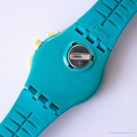 2012 Swatch SUSL400 gota de ácido reloj | Azul vintage Swatch Chrono