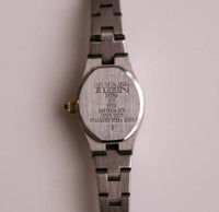 Vintage zweifarbig Elgin Diamantquarz Uhr für Frauen | Sehr klein Elgin Uhr