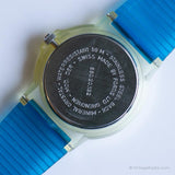 Chef de file du bleu vintage montre | Montre-bracelet d'opéra rétro