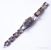 Luxury Vintage Purple-Dial Fossil Women's Watch | Silver-tone Dress Watch