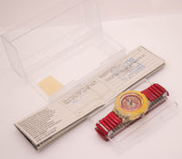 Jahrgang Swatch Scuba Red Marine SDK114 Uhr mit Originalbox