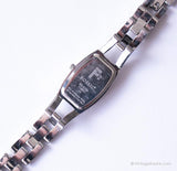 Luxus Vintage Purple-Dial Fossil Damen Uhr | Silbertones Kleid Uhr