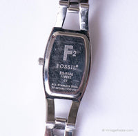 Dial viola vintage di lusso Fossil Orologio da donna | Orologio da tono in argento