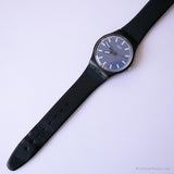 2013 Swatch GB281 Nightsaa montre | Vintage noir et bleu Swatch Gant