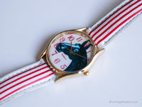 Orologio a cavallo vintage | Orologio da polso tono d'oro degli anni '90
