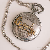 Orologio tascabile d'argento vintage | Orologio regalo nonno personalizzato