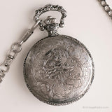 ساعة جيب الفضة ذات اللون الفضي | ساعة هدية الجد الشخصية