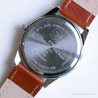 Pitufo de tono plateado vintage reloj | Cuarzo de Japón reloj para damas