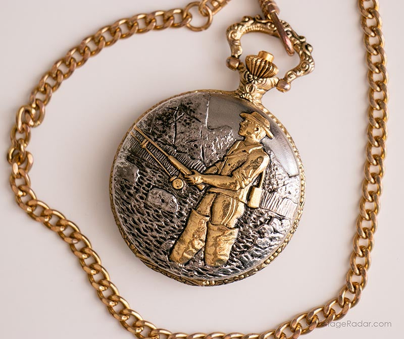 Vintage Fisherman Pocket Watch | Fishing Gift Watch for Men – Vintage Radar