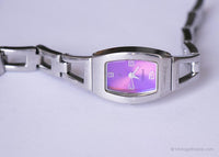 Purple-Dial Fossil F2 Watch for Ladies | Vintage Designer Watch by Fossil