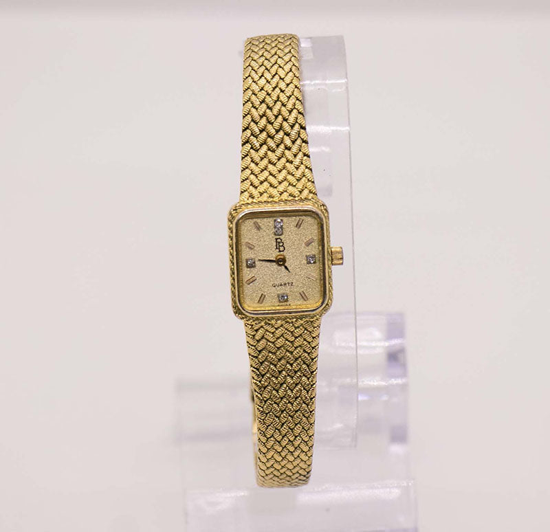 Vintage Luxury PB Quartz Watch | Ladies Diamond Style Wedding Watch ...