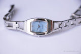 Dial azul pálido Fossil reloj para ella | Antiguo Fossil Cuarzo reloj para damas