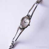 Tiny Rectangular Fossil Watch for Women | Silver-tone Fossil Quartz Watch