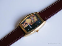 Tono de oro de Garfield Vintage reloj | Reloj de pulsera de dibujos animados retro de los 90