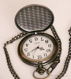 Vintage Dragon Pocket Uhr | Gold-Tone-Weste Uhr Gravuroption