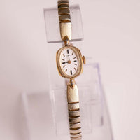 Pequeño mecánico de oro Timex reloj para ella | Damas de la década de 1960 Timex reloj