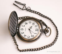 Vintage Dragon Pocket Watch | Gold-tone Vest Watch Engraving Option