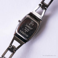 Ancien Fossil F2 Purple-Dial montre | Minuscule argenté Fossil montre pour elle