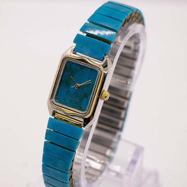 Luxus im blauen Marmorstil Uhr für Frauen | Lapis Lazuli Uhr Wählen