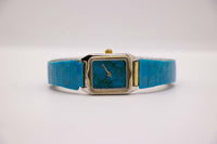 Luxury de estilo de mármol azul reloj para mujeres | Lapislázuli reloj Marcar