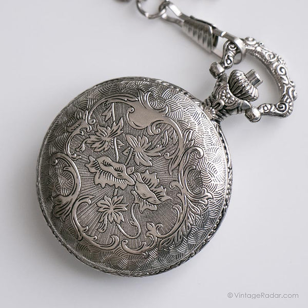 Trian Watch Vintage Railway Pocket Watch | Silver-tone Train Watch by Watch-it ...