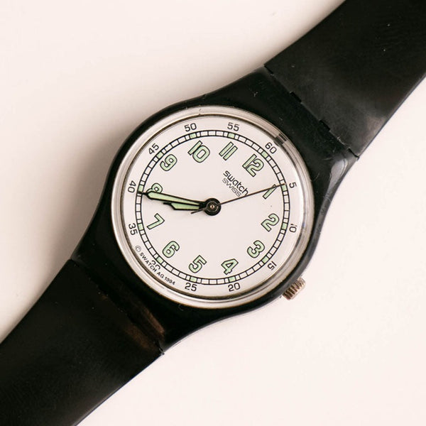 Swatch Lady Lb138 andante reloj | 1994 Swatch Lady Originales negros
