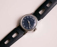 Blue-dial Vintage Mechanical Timex Watch | Tiny Timex Womens Watch