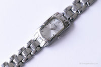 Vintage Silver-tone Fossil Watch for Women | Fossil Quartz Wristwatch