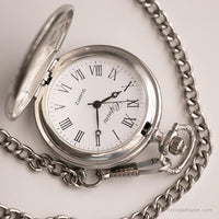 عتيقة Ciprini الجيب ساعة | ساعة جيب الأزهار نقش مخصص