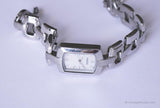 Vintage Luxus Fossil Uhr für Frauen | Silberton elegant Fossil Uhr