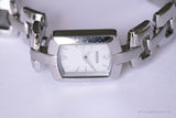 Lujo vintage Fossil reloj para mujeres | Tono plateado elegante Fossil reloj